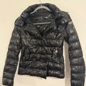 Moncler Shiny Black Puffer Jacket